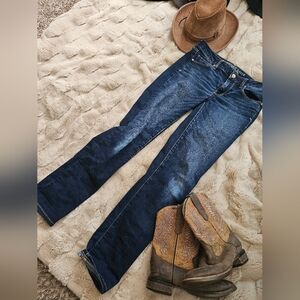 Classic Indigo Straight Leg American Eagle Women's Jeans Super Stretch 4